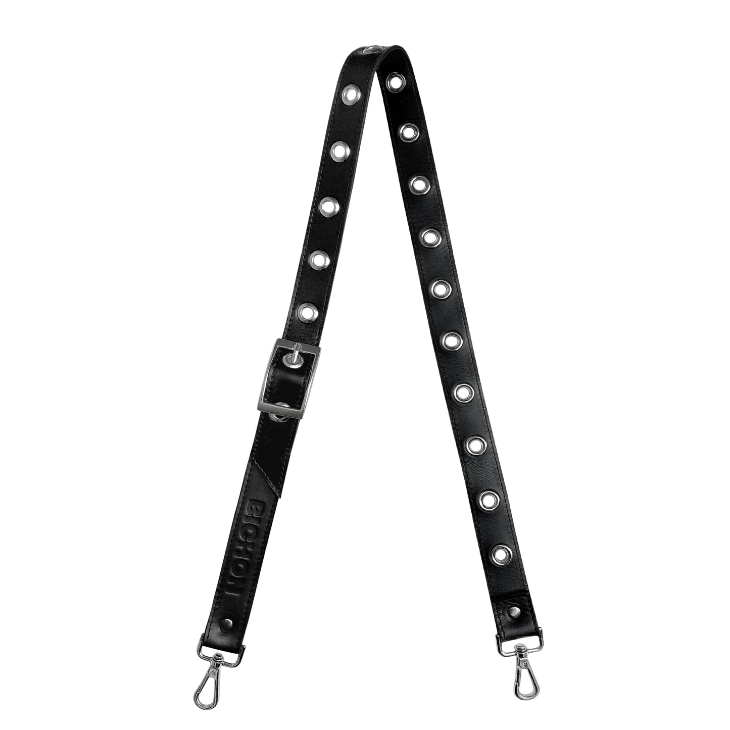 BICHON Eyelet Long Strap - Black