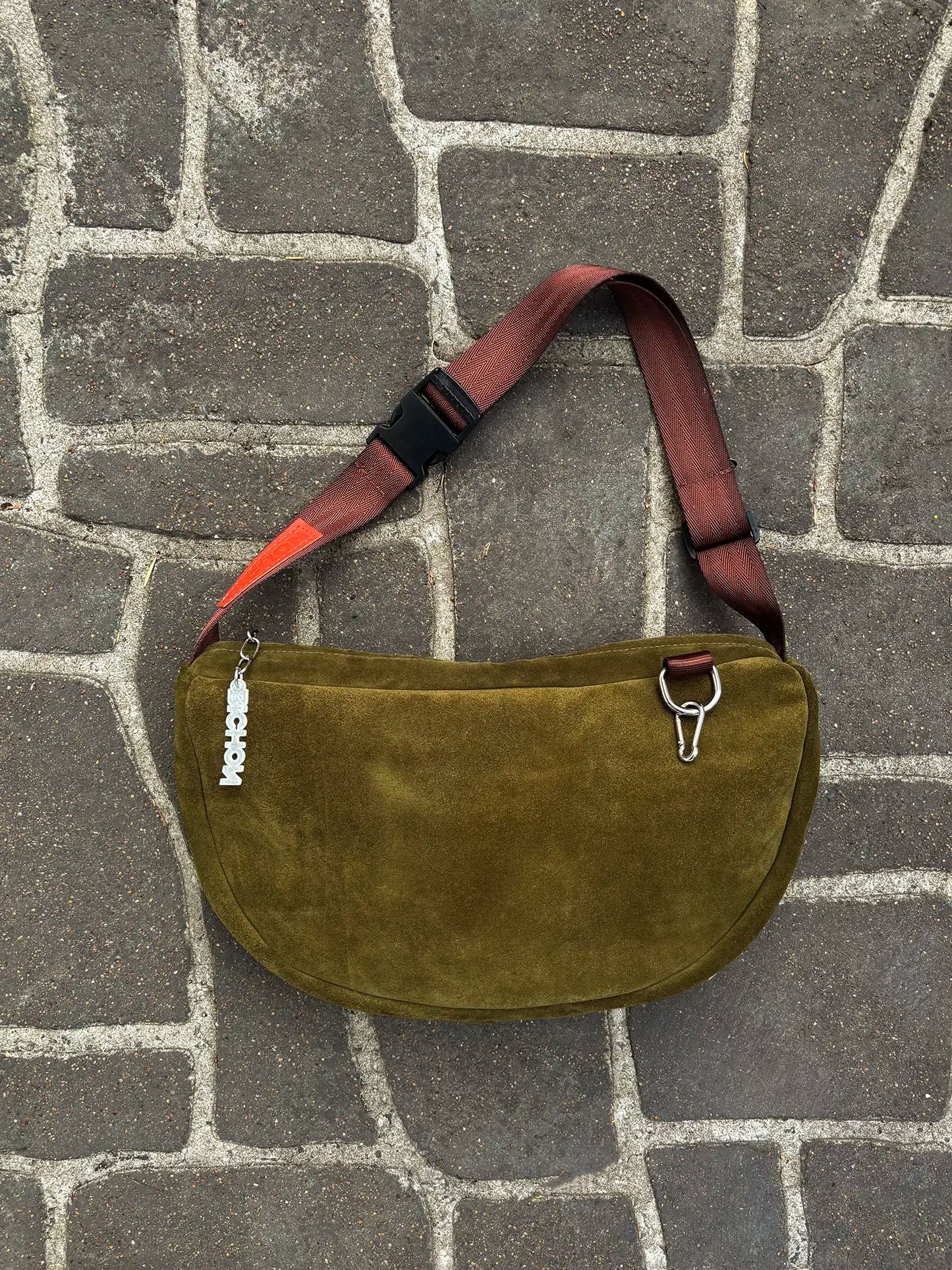 Everyday Suede Slouch Bag - Olive