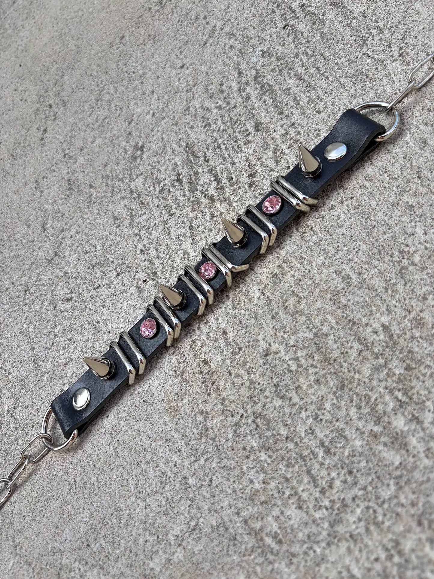 Short Spike Choker Strap