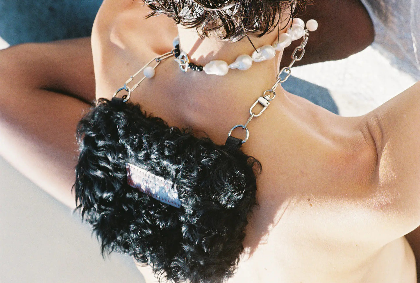 Mini Pearl Fluffy - Black