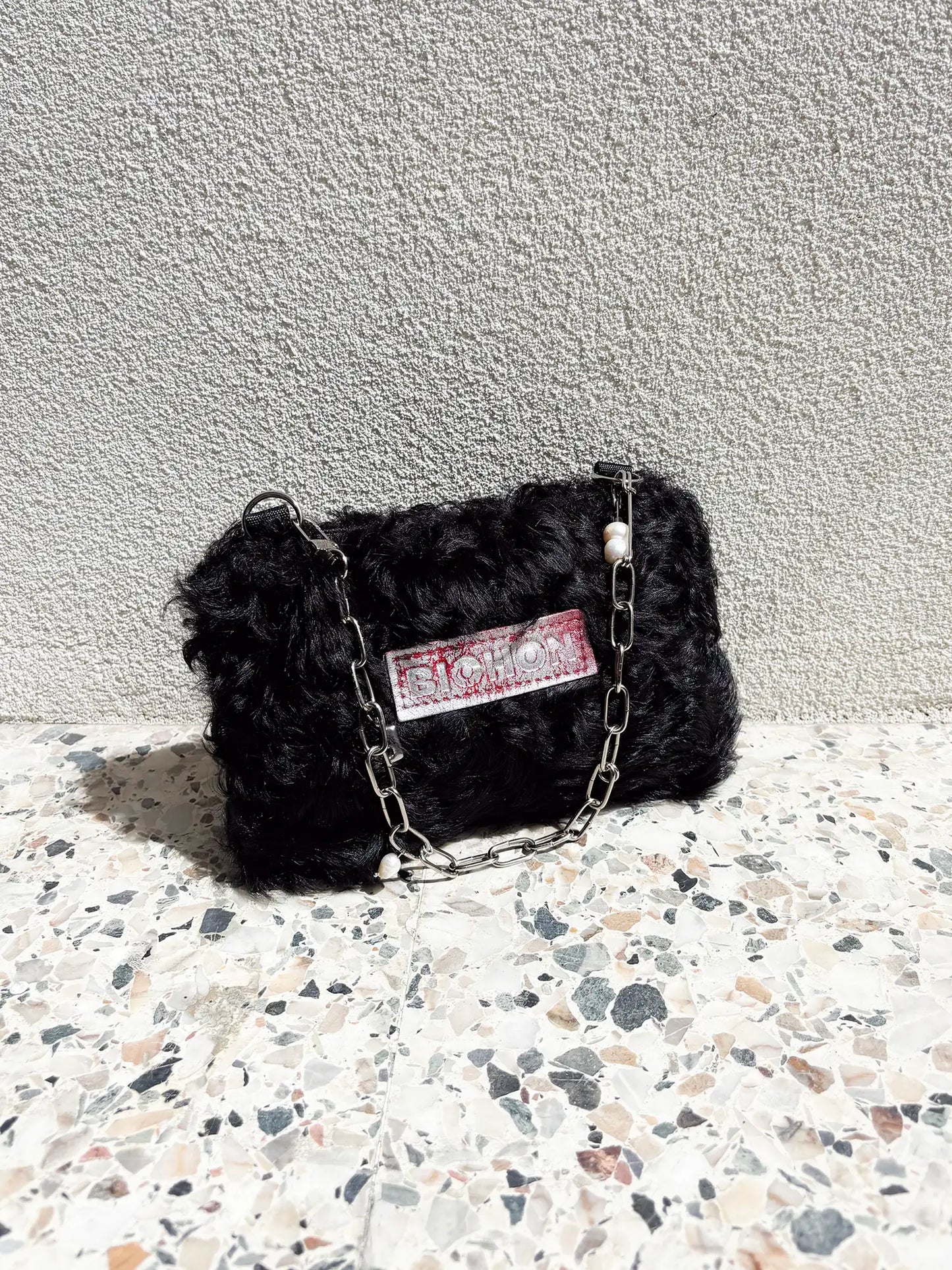Mini Pearl Fluffy - Black