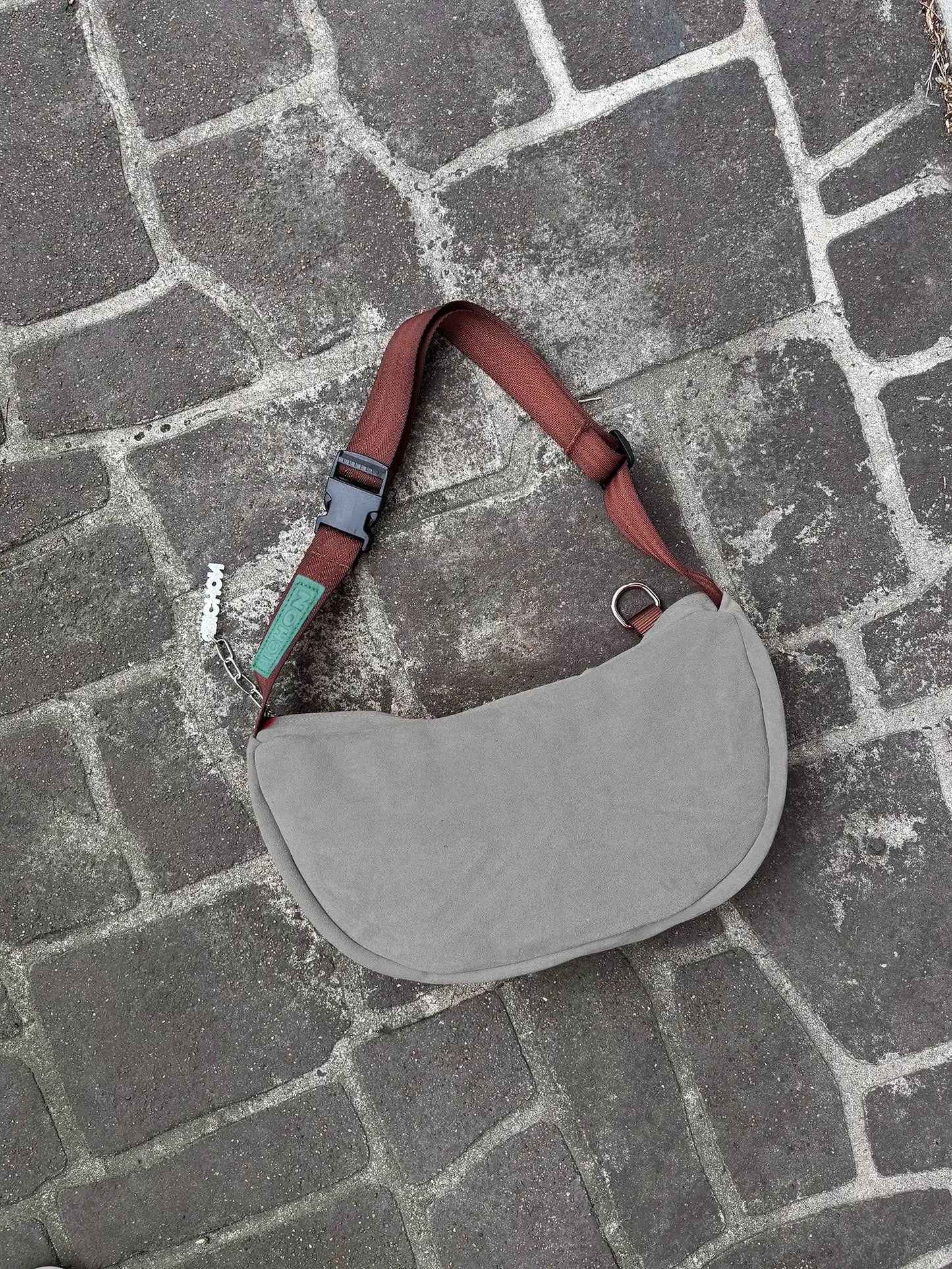 Everyday Suede Slouch Bag - Stone