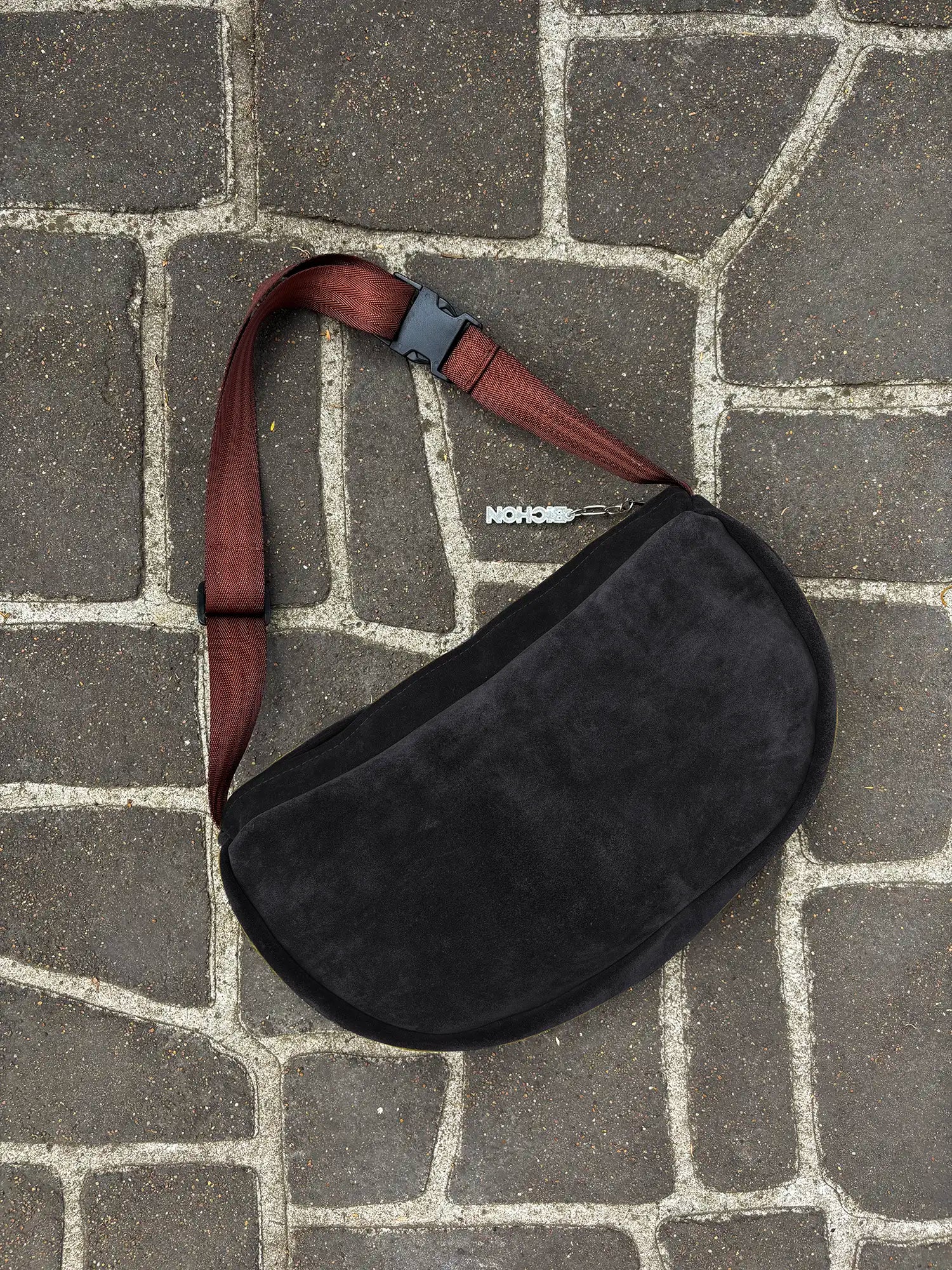Everyday Suede Slouch Bag - Black